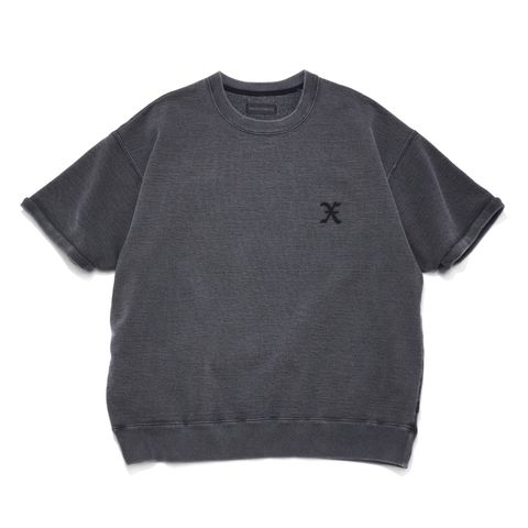 【Last1点 L】 GX-S25-CS-03  CREW NECK SHORT SLEEVE SWEAT SHIRT   BLACK