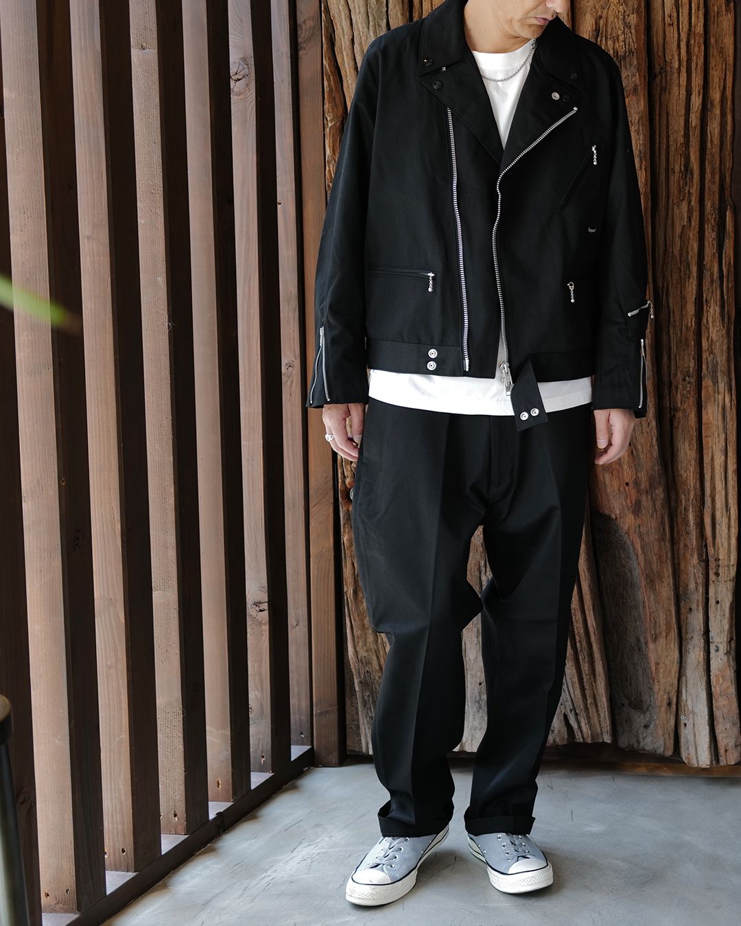CHINO PANTS (TYPE-XF)  [BLACK]