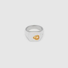 Mined Ring Small Diamond /  925スターリングシルバー / ホワイトロジウムメッキ (ユニセックス)