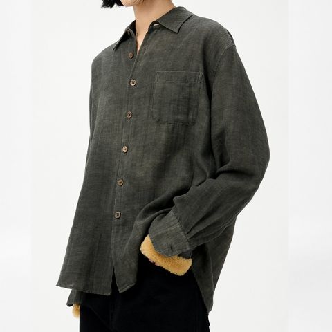 ABOVE SHIRT   Dark Cloud Sparse Cotton Wool