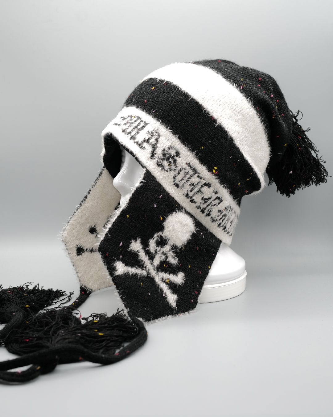 【mastermindJAPAN】 CASHMERE TWEED BEANIE  BLACK