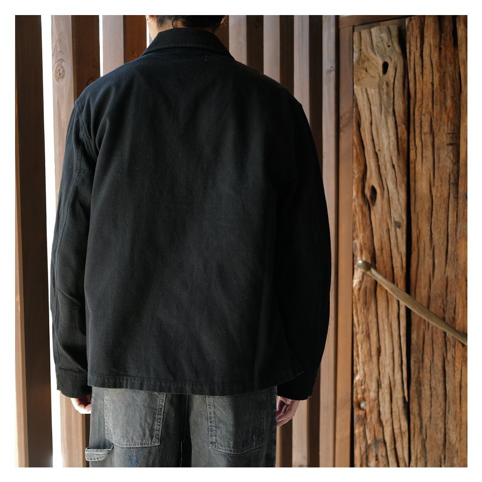 OUR LEGACY - EVENING COACH JACKET Black Brushed Cotton | River
