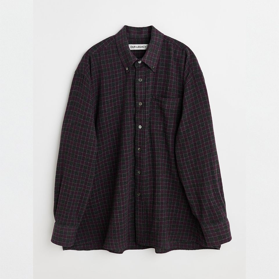 BORROWED BD SHIRT   Sophomore Check Rural Wool