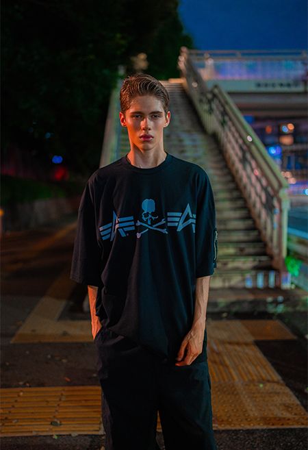 【極美品】 アルファインダストリーズ×マスターマインド S Alpha Industries アルファ インダストリーズ MA-1 LONG