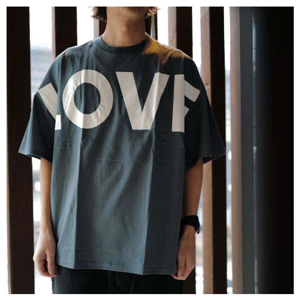 SLOGAN TEE BIGLOVE  Green