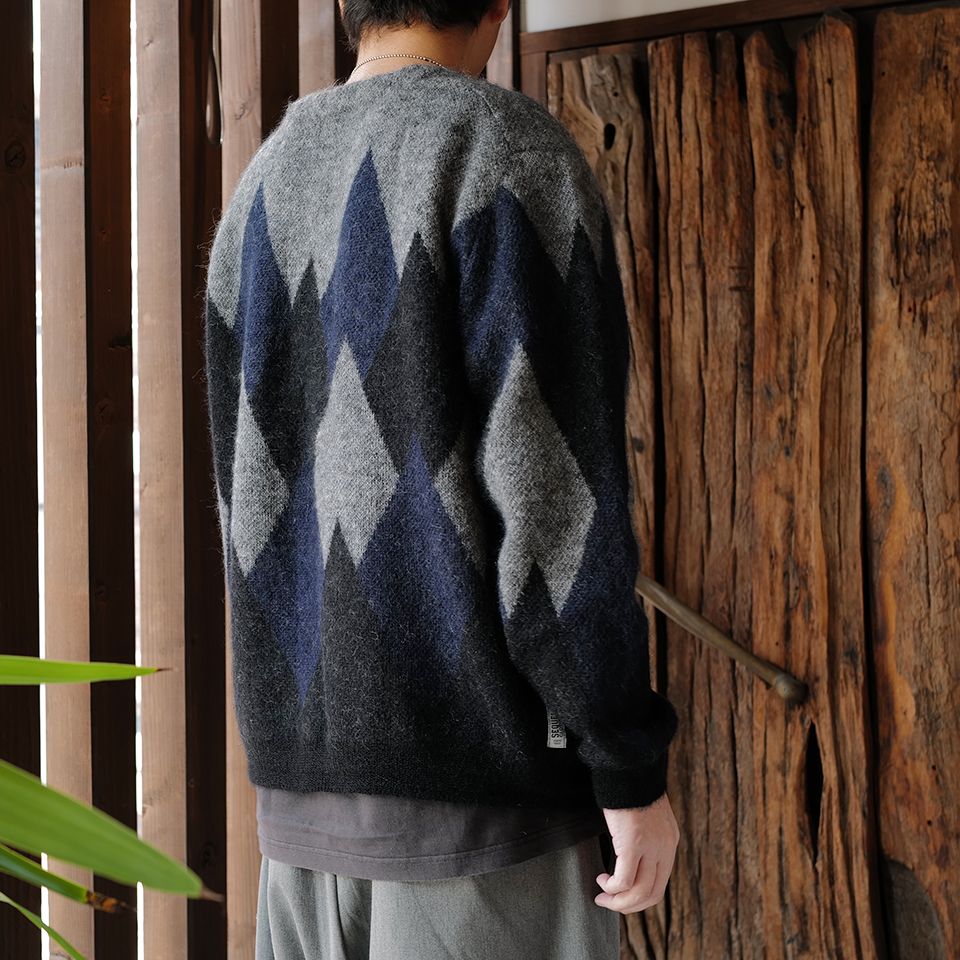 SEQUEL - 【Last1 M】 SQ-22AW-KN-01 MOHAIR CARDIGAN BLACK