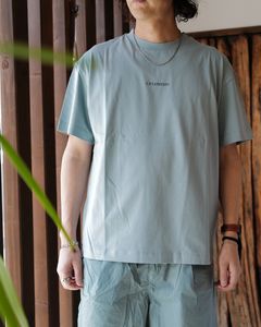 【LAST1 SizeM】 30/1 JERSEY SHORT SLEEVE LOGO T-SHIRT [BLUE]