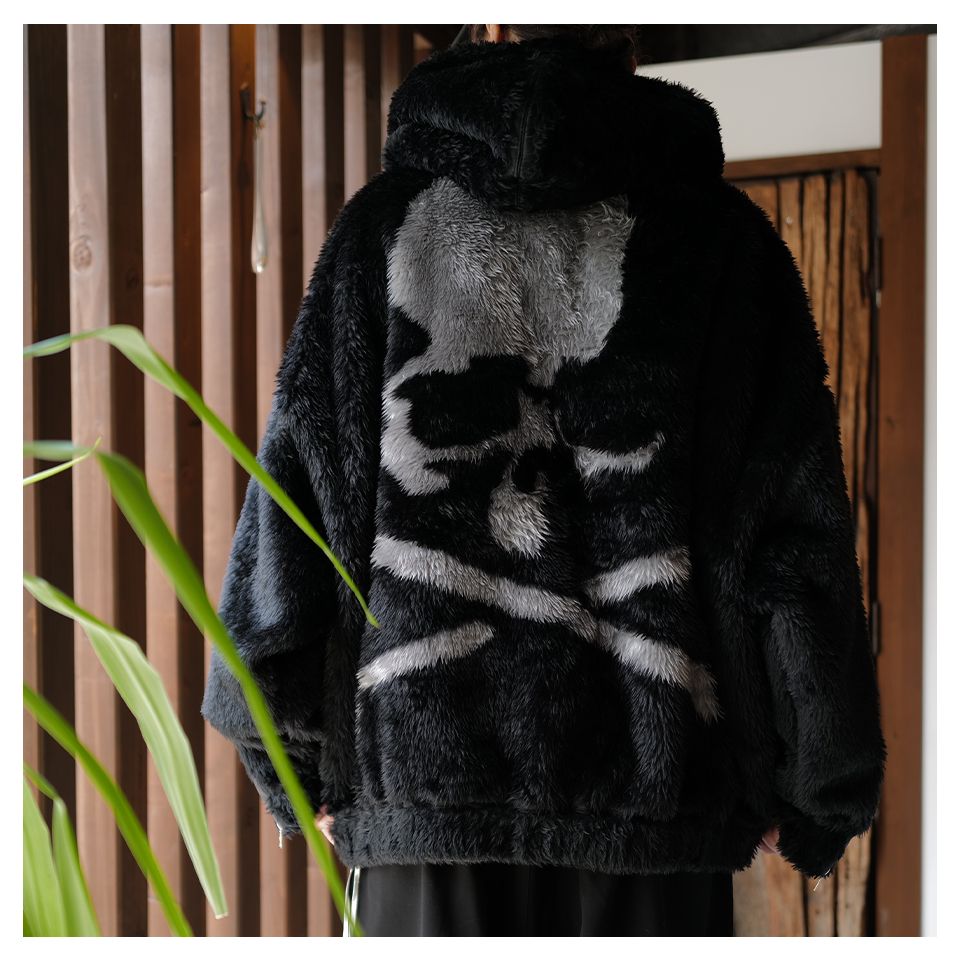 【mastermindJAPAN】 POLAR BEAR ZIP-UP HOODIE  BLACK