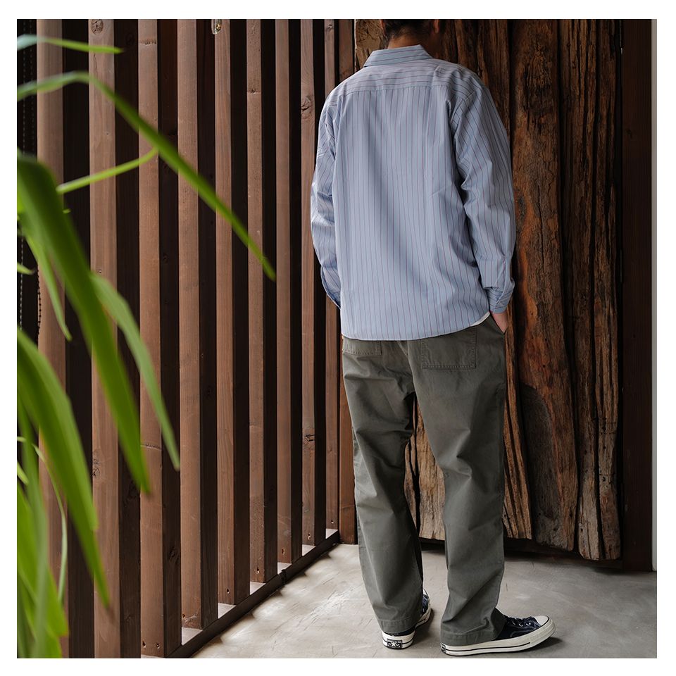 SQ-24SS-SH-05 WORK SHIRT  SAXE