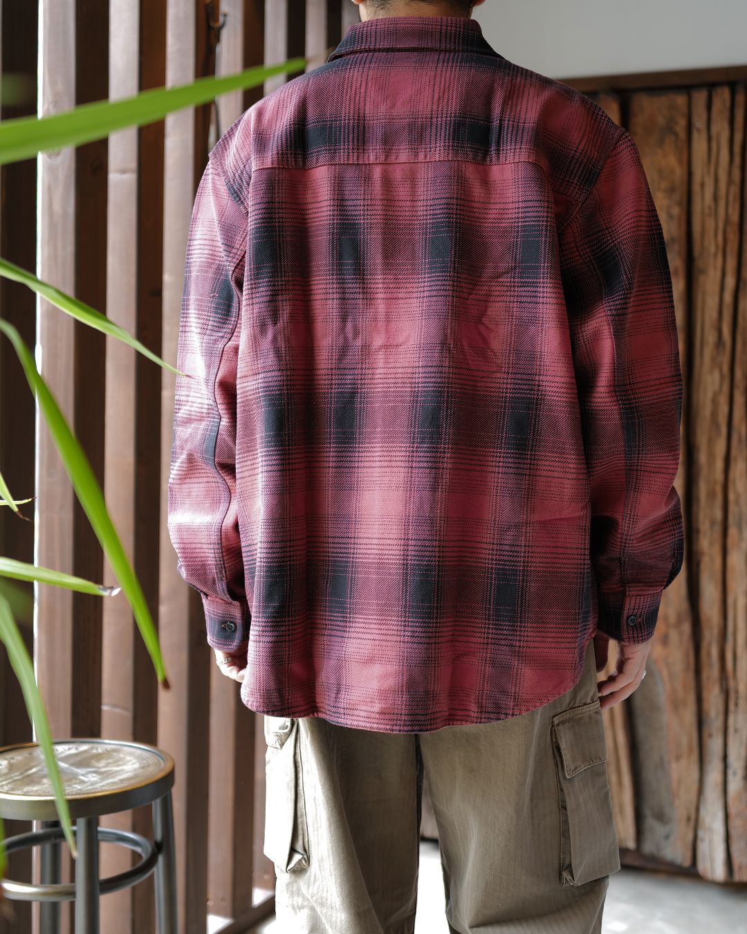 WHOPPIN SHIRT  Bison Check Ranch Cotton