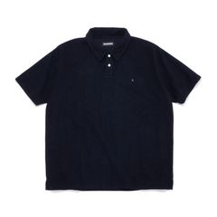 GX-S24-PL-02 PILE POLO SHIRT  BLACK