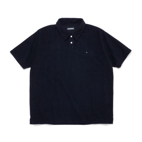 GX-S24-PL-02 PILE POLO SHIRT  BLACK