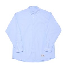 【Last1点 L】SQ-25SS-SH-02 OXFORD FLYFRONT SHIRT  SAXE