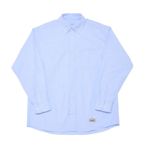 【Last1点 L】SQ-25SS-SH-02 OXFORD FLYFRONT SHIRT  SAXE