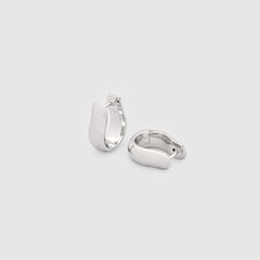 Oyster Hoops Small Silver / ピアス / 925スターリングシルバー / ホワイトロジウムメッキ (ユニセックス)