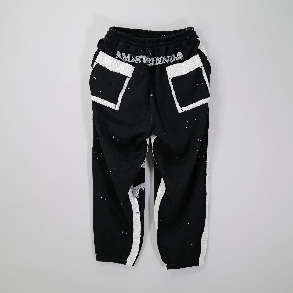 【MASTERMIND WORLD】 CUT-OFF SWEATPANTS  BLACK