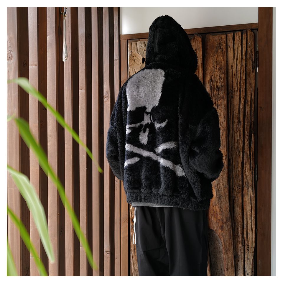 【mastermindJAPAN】 POLAR BEAR ZIP-UP HOODIE  BLACK