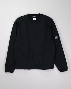 30/2 Mercerized Jersey Twisted Long Sleeve Lens T-Shirt BLACK