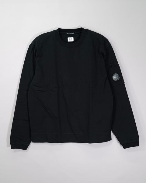 30/2 Mercerized Jersey Twisted Long Sleeve Lens T-Shirt BLACK