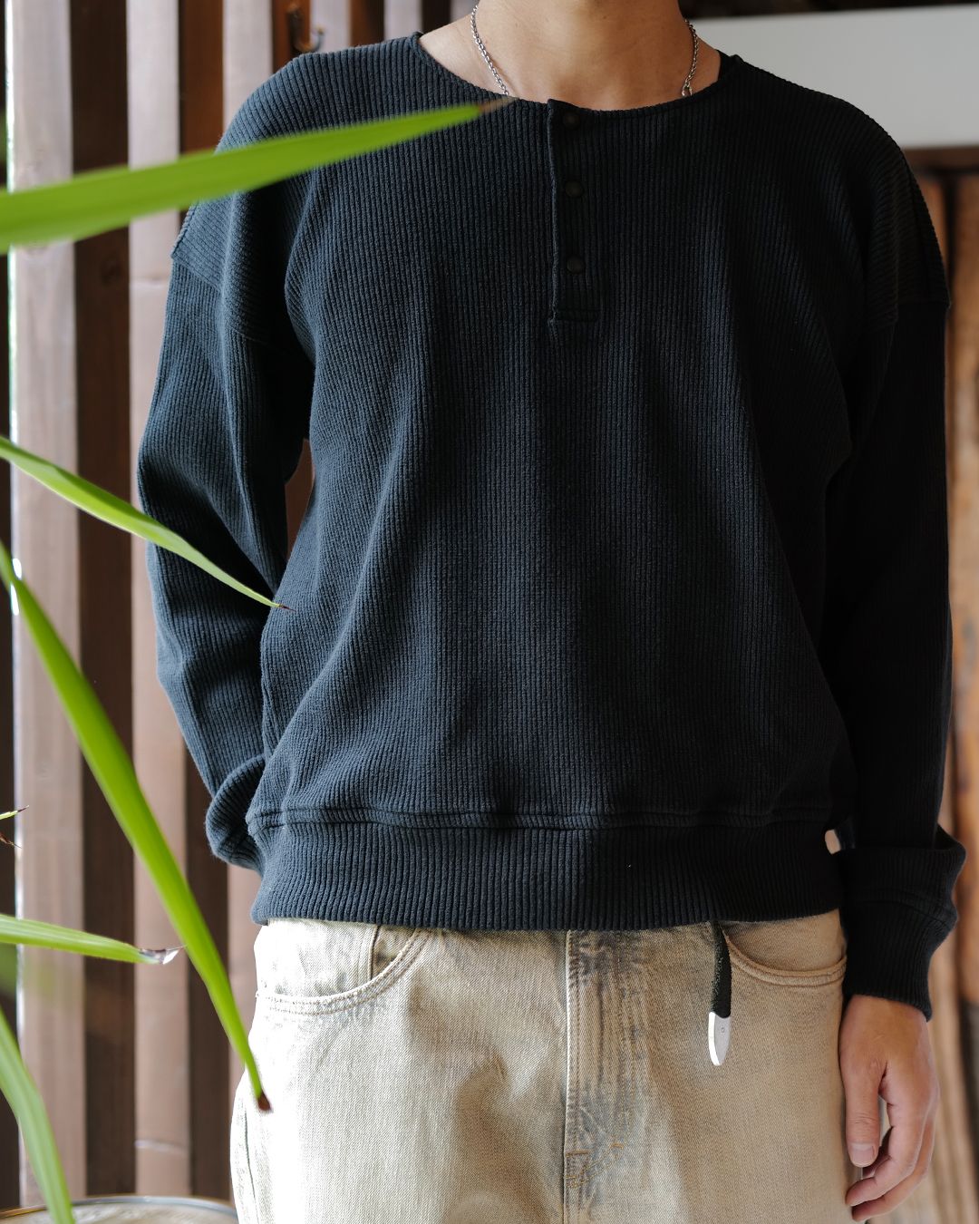 OUR LEGACY - BALLON SWEATSHIRT Furnace Black Beefy Rib | River