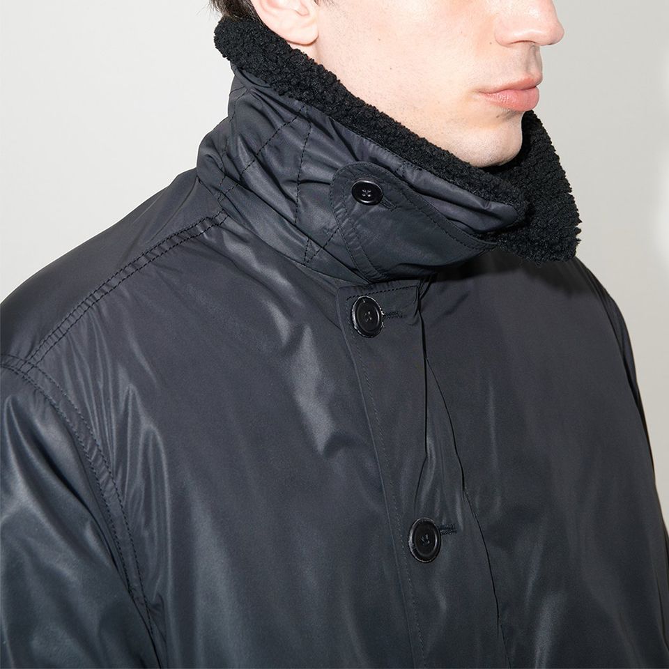 OUR LEGACY - GRIZZLY JACKET Black Wax Mirage Tech | River