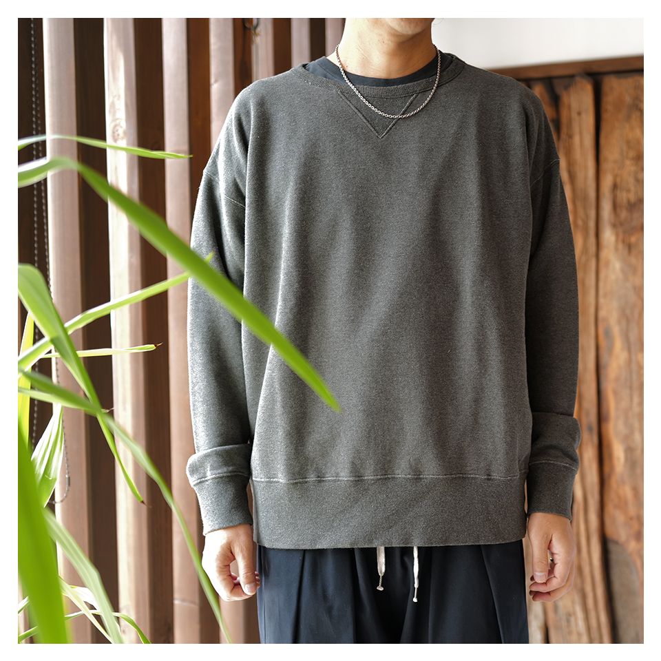 スウェット  クルーネックセーター / グレー