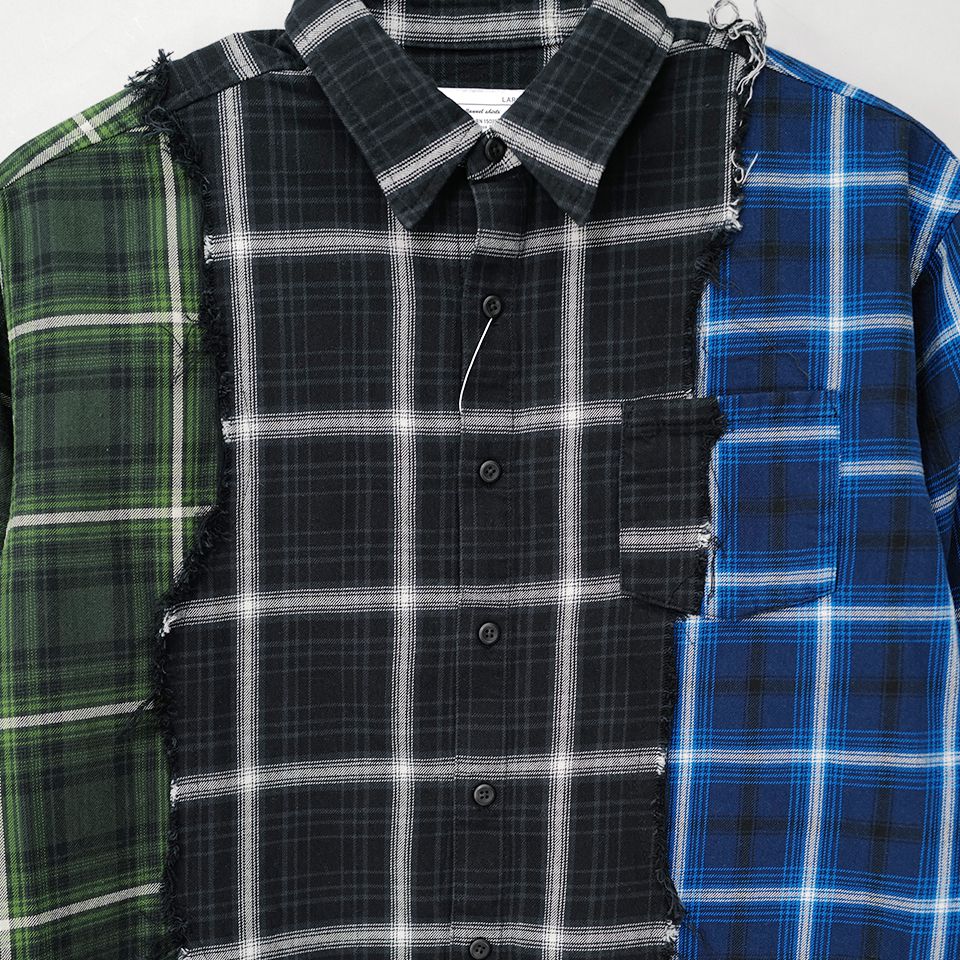 【Rafu】 Patchwork shirt