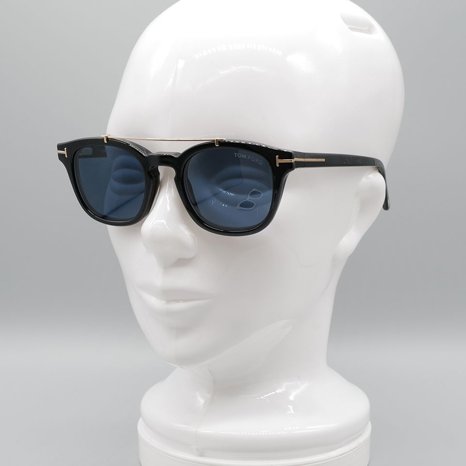 ブラック サングラス トムフォード TOM FORD TF5532-B(FT5532-B) 52E Blue Control