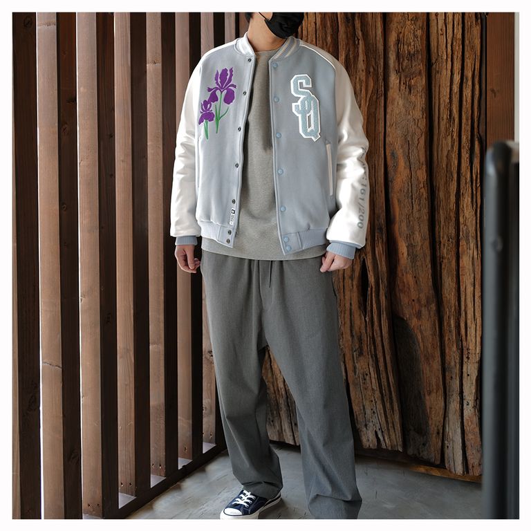 SEQUEL - 【Last1 M】SQ-22AW-JK-06 VARSITY JACKET SAX BLUE 