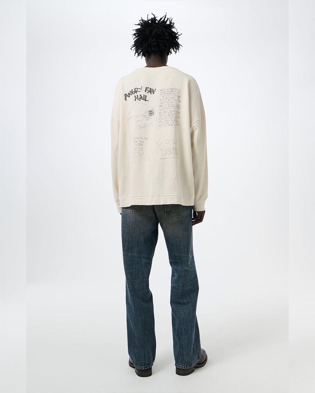 SLACK SWEATSHIRT  Angry Fan Mail Print