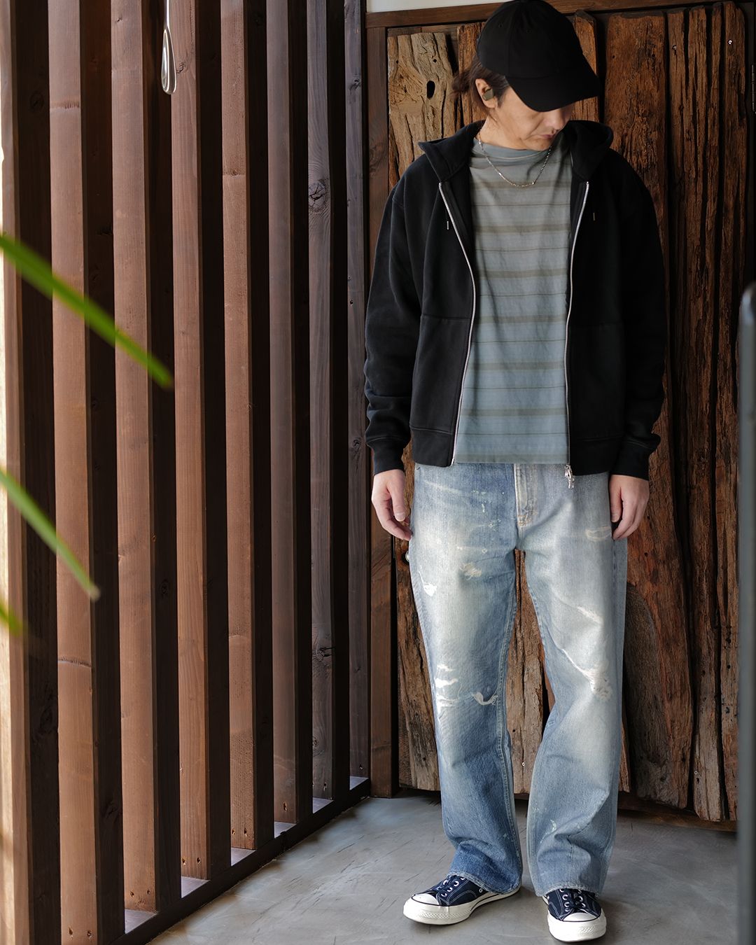 BOX LONGSLEEVE  Spray Fade Ghost Stripe