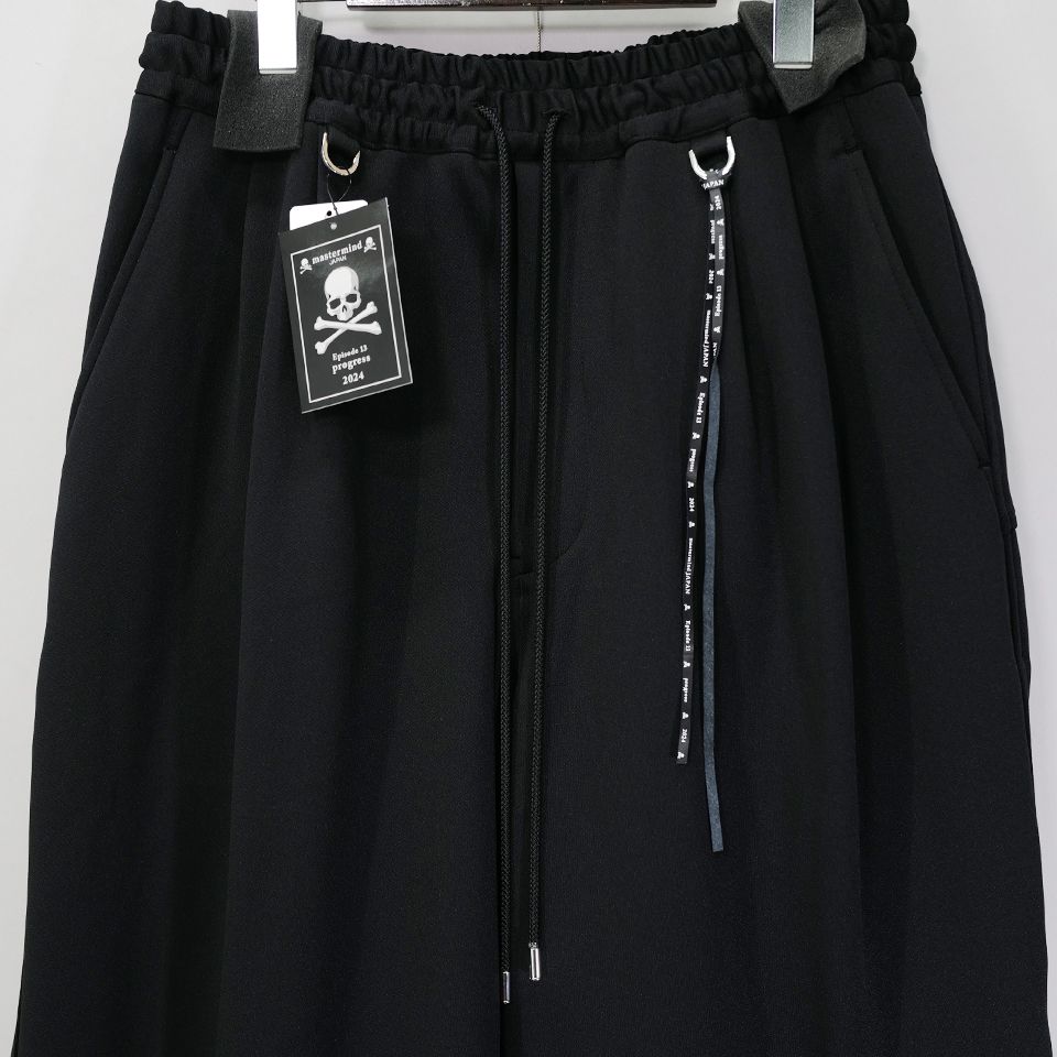 Last1 M 【mastermindJAPAN】 JERSEY WIDE FIT TROUSERS  BLACK