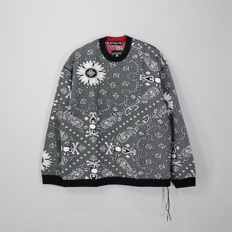 【MASTERMIND WORLD】 REVERSIBLE LS TEE  BLACK x RED