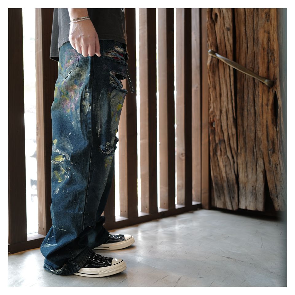 【Last1 34】 LAX, baggies ( paint splatter)