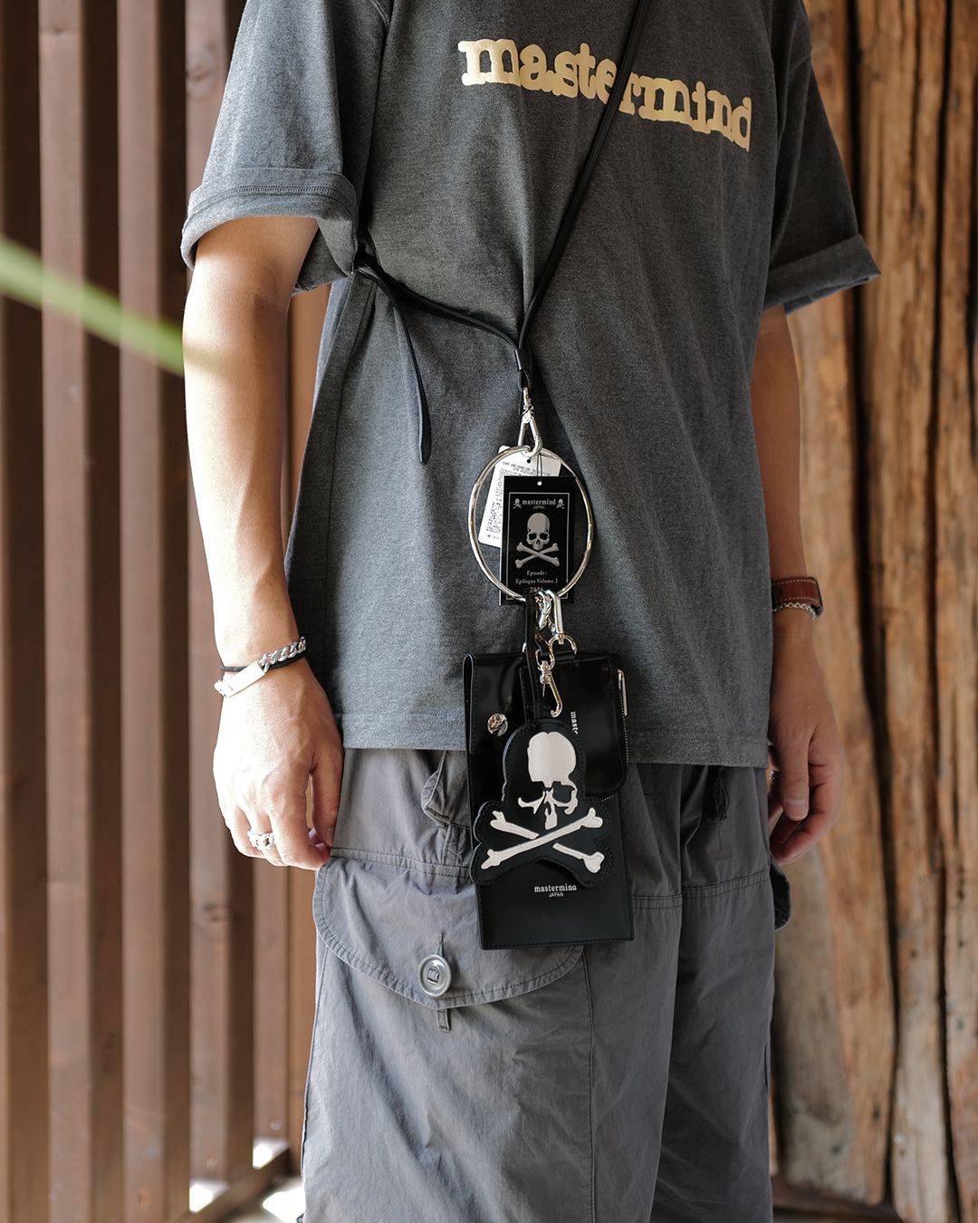 【mastermindJAPAN】 TRAVEL PASSPORT BAG  BLACK