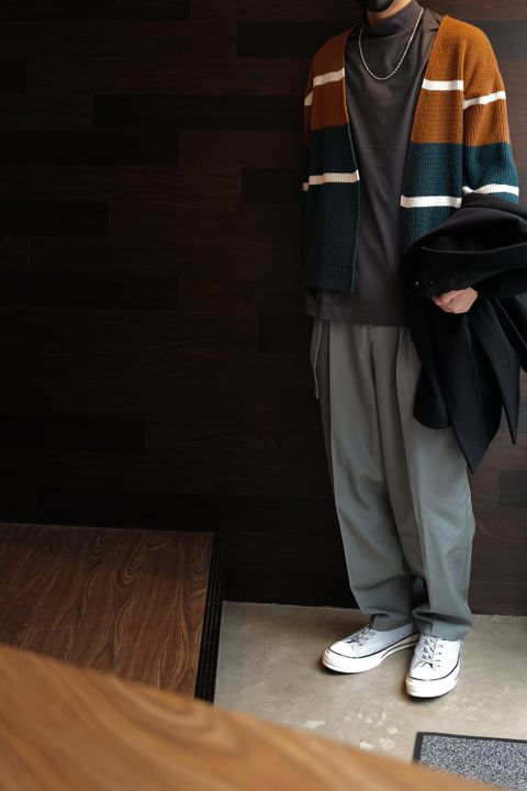 CULLNIのアウターを使ったレイヤースタイル
