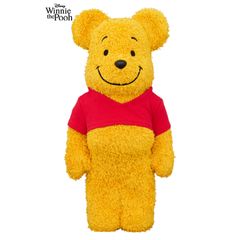 BE@RBRICK  Winnie the Pooh COSTUME Ver.(PILE FABRIC) 400％