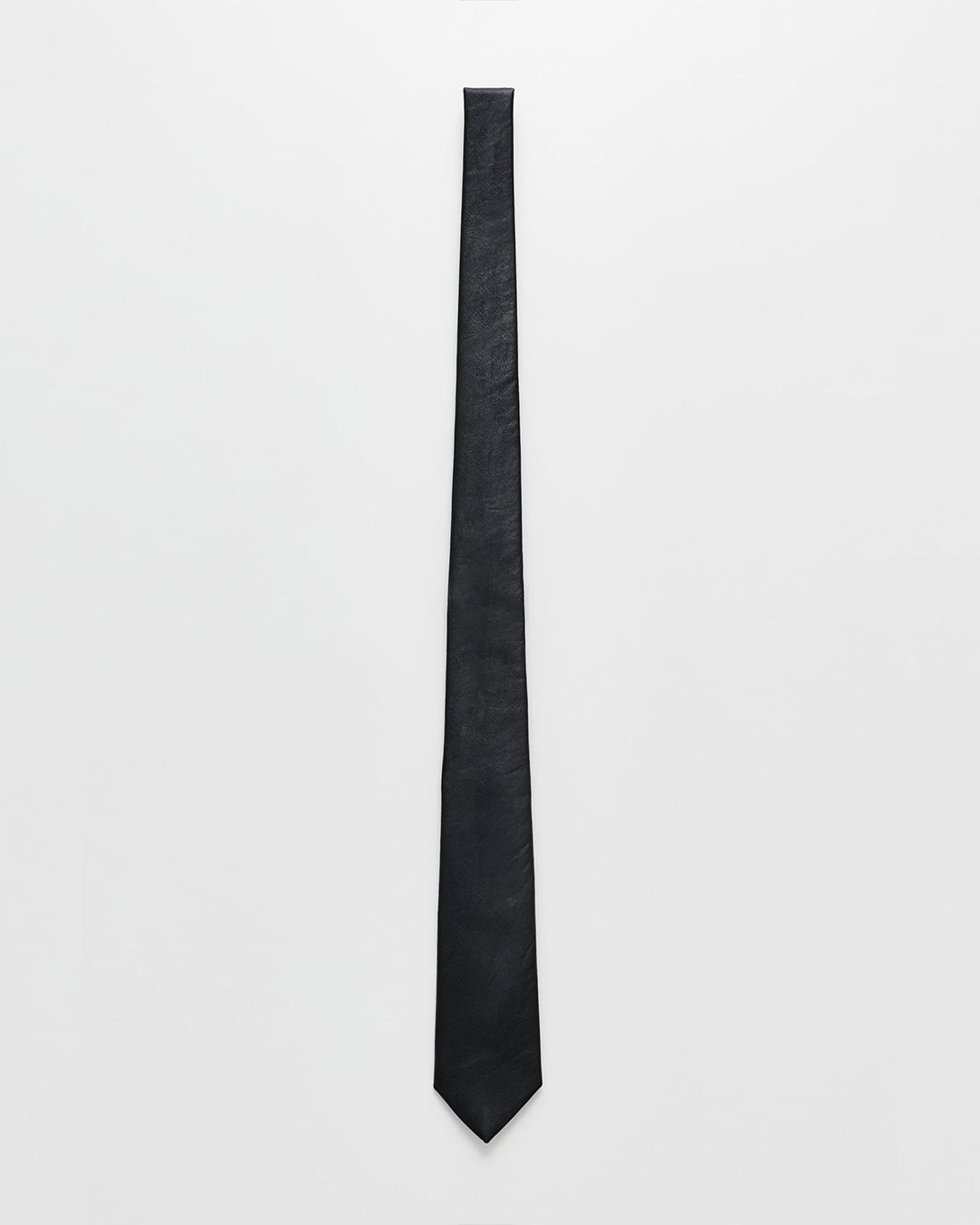 TIE   Black Real Fake Leather