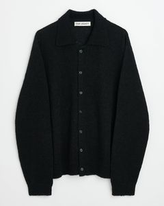 EVENING POLO   Black Fuzzy Alpaca