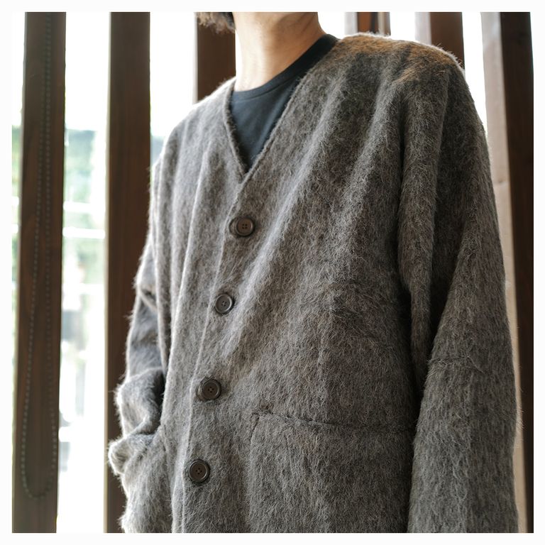 OUR LEGACY - CARDIGAN Mole Grey Mohair | River
