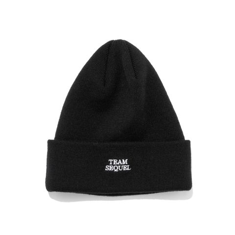 SQ-24AW-HT-01  BASIC CUFF KNIT  BLACK