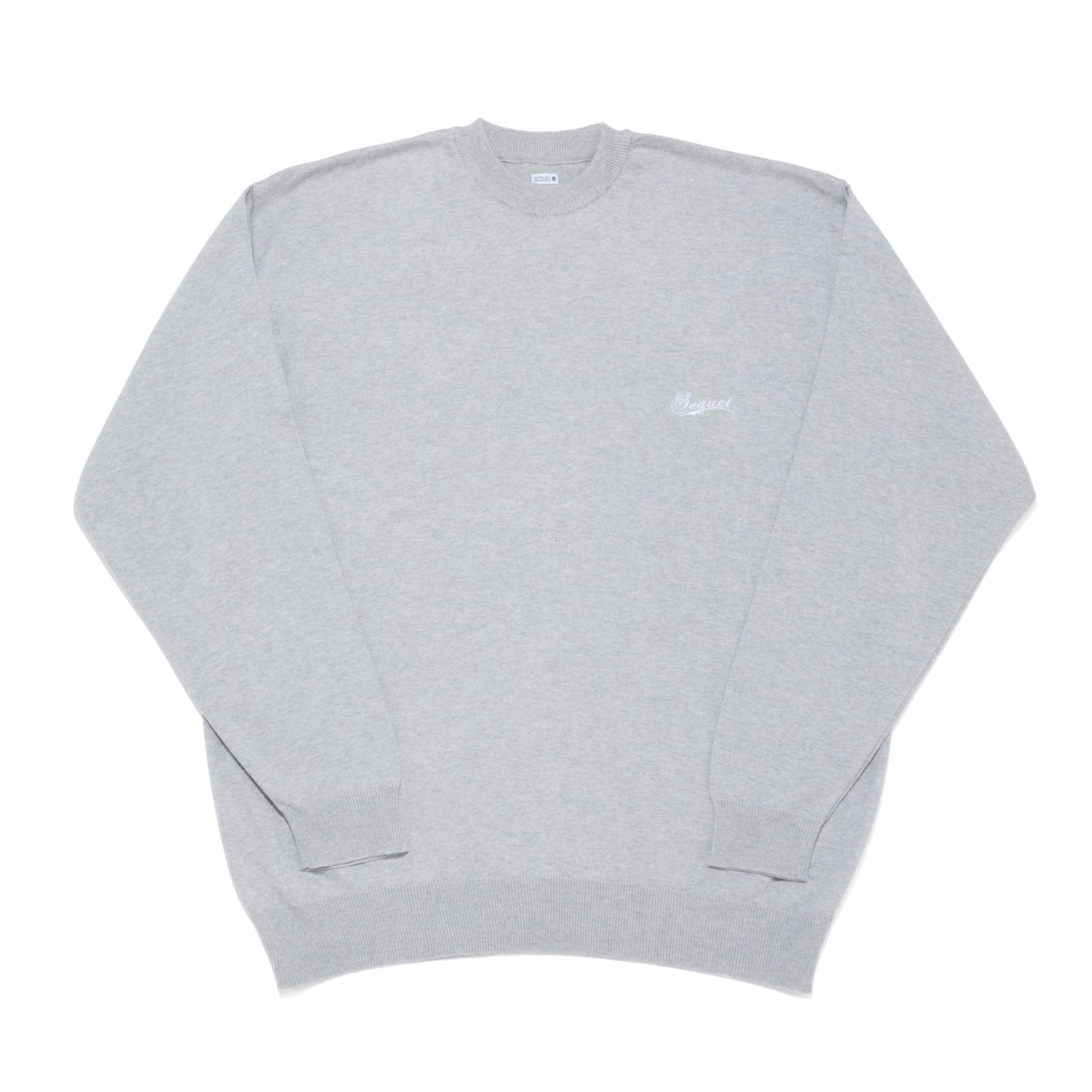 SQ-24SS-KN-01 KNIT CREW NECK GRAY - S