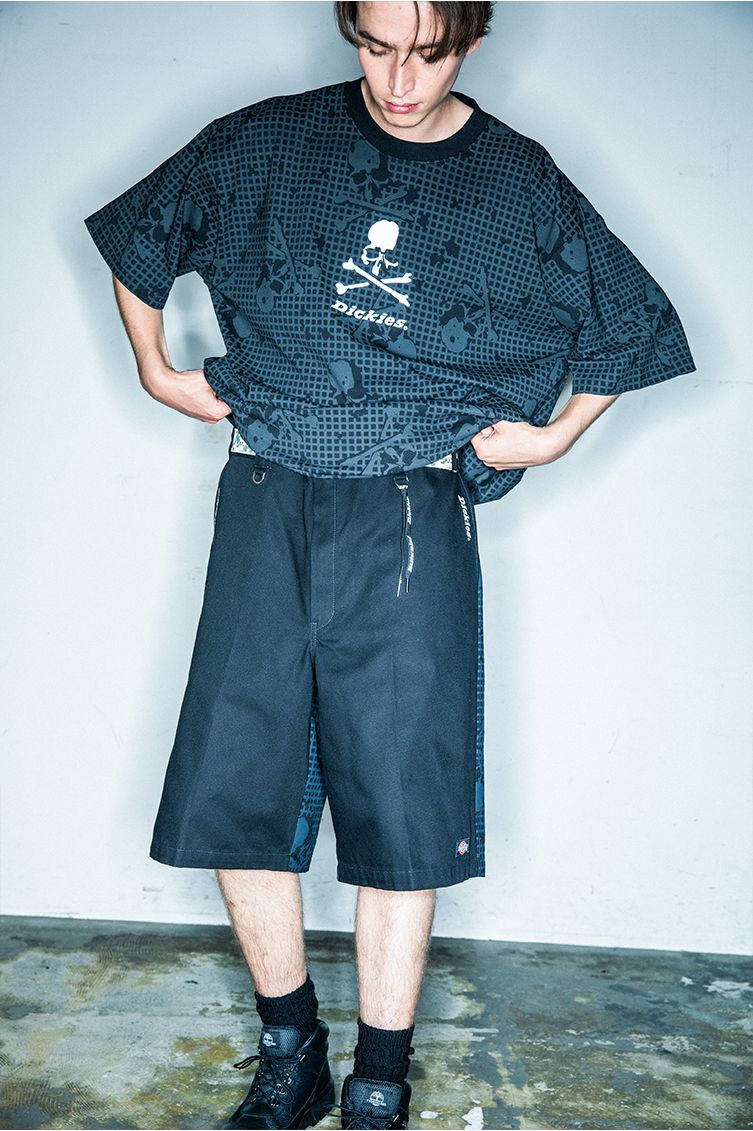 x Dickies NIGHT CAMO SS TEE Black