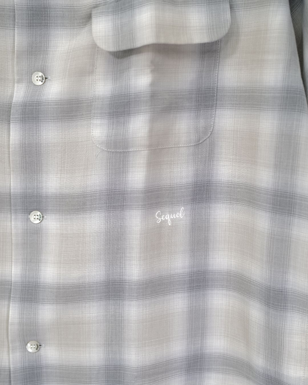 SQ-26AW-SH-01 OPEN COLLAR SHIRT [GRAY]