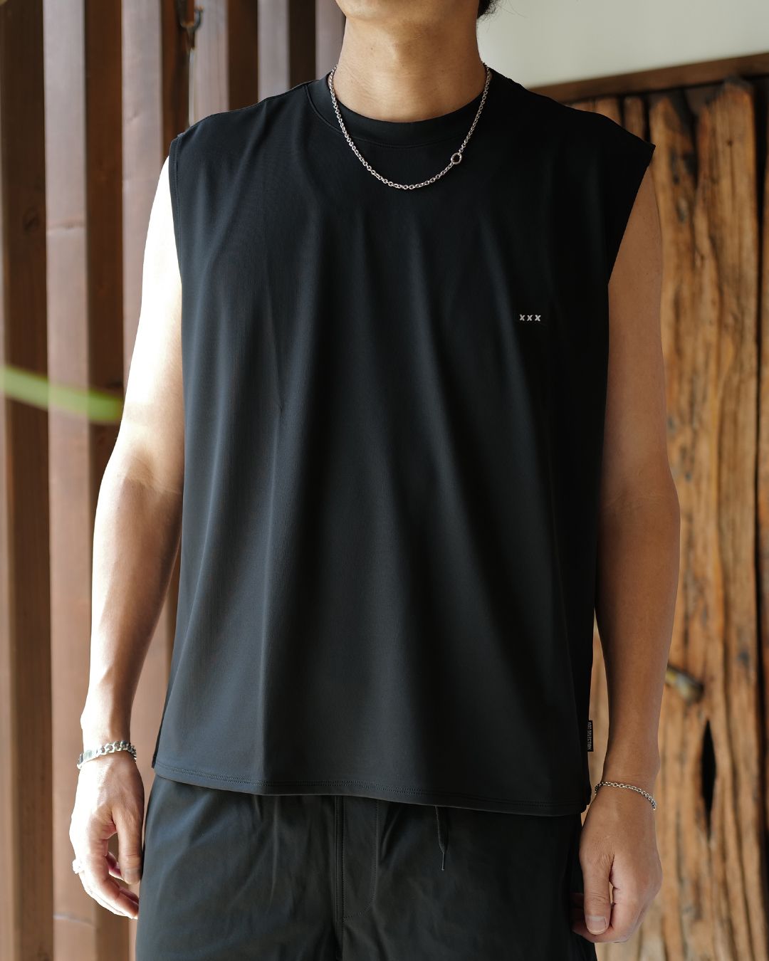 GX-S26-CS-08  TANK TOP   [BLACK]