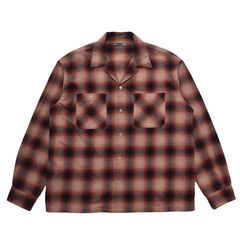 C.Flannel Ombre Open Collar SH  RPT