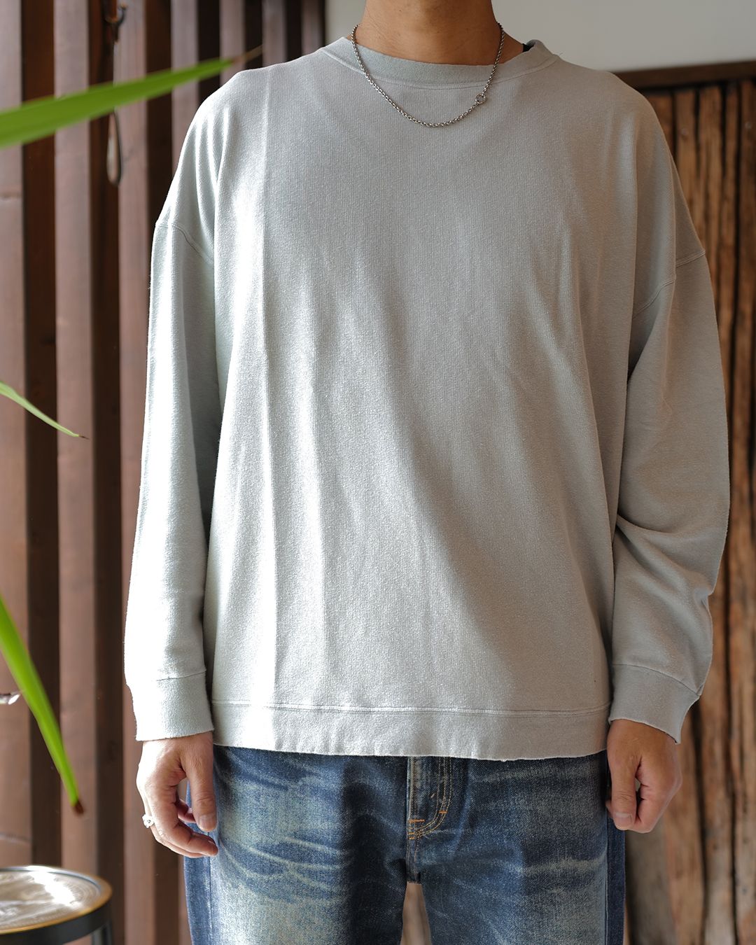 SLACK SWEATSHIRT Sunfaded Ash Rogue Loopback