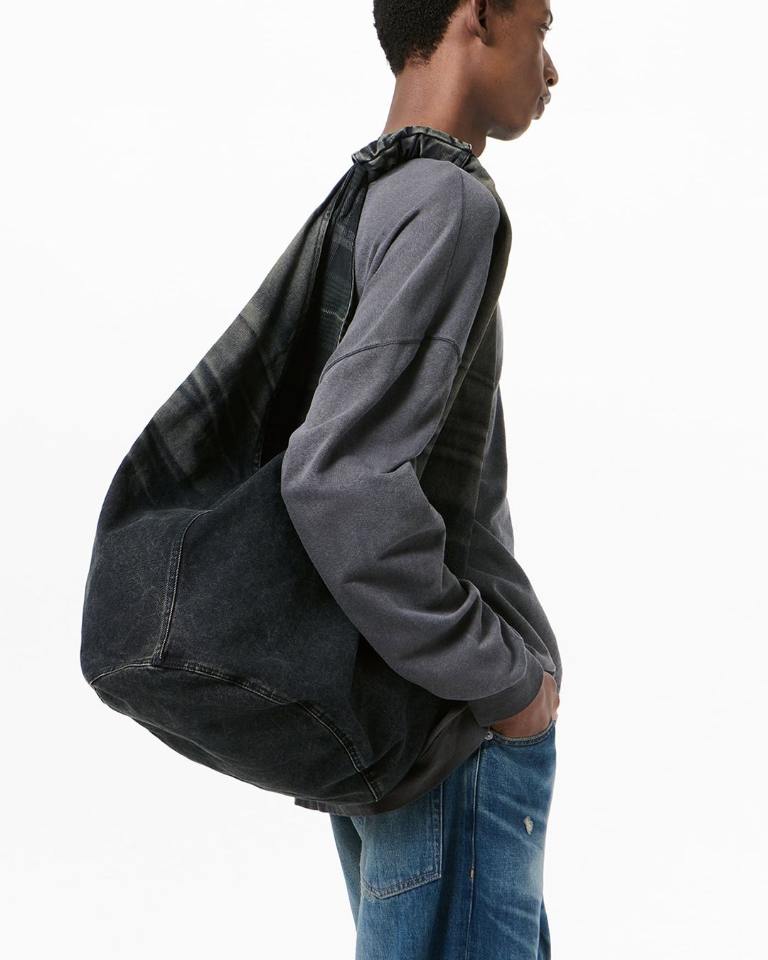 DRIP BAG   Deep Blue Indigo Canvas