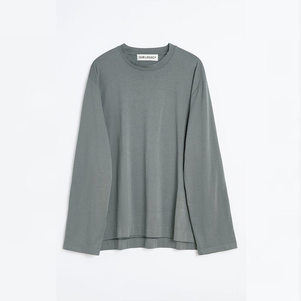 ★OUR LEGACY★ ホバー ロングスリーブ ブラック ドライクレープ OUR LEGACY - DOUBLE LOCK LONGSLEEVE Black Crochet Stripe | River