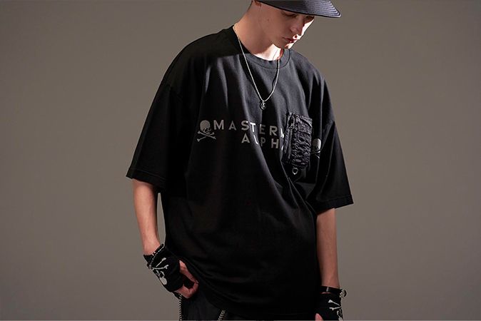 mastermind JAPAN - 【MASTERMINDWORLD】 x ALPHA Cigar Pk Tee OLIVE